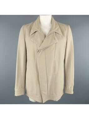 STEPHAN SCHNEIDER XL Khaki Cotton Hidden Buttons Peacoat